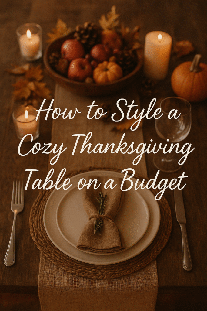 How to Style a Cozy Thanksgiving Table on a Budget
